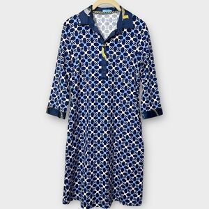 J. McLaughlin Elena‎ Catalina Cloth Dress Women's XS Blue Polo Nautical Coastal